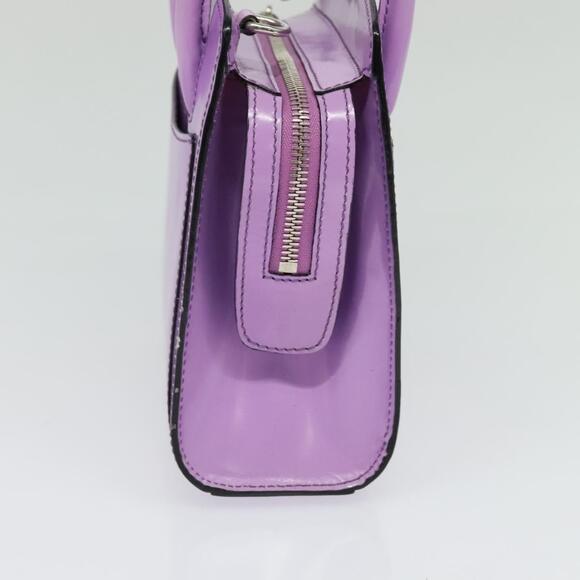 CELINE Hand Bag Enamel Purple Silver - Picture 5 of 12